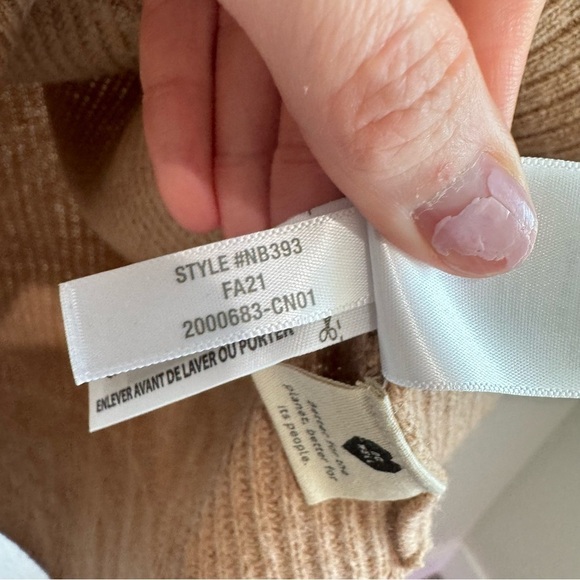 Madewell Glenbrook Half-Zip Pullover Wool Sweater in Camel Tan XS Casual Minimal - Picture 7 of 8